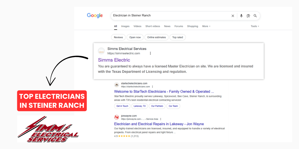 Why Simms Electric Is the Choice for Steiner Ranch Residents